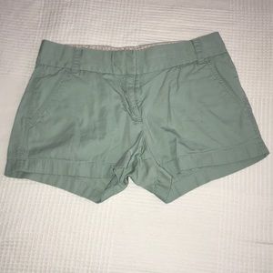 J Crew Mint Green Chino Shorts